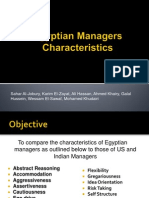 Traits of Egyptian Manager