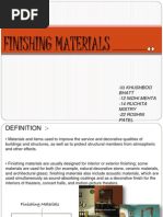 Finishing Materials