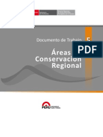 Documento de Trabajo 5: Áreas de Conservación Regional