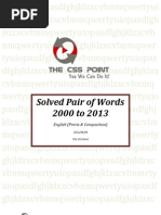 Download List of Important Pair of Words From CSS Past Papers by The CSS Point SN165217826 doc pdf