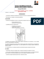 Sindrome Del Desfiladero Toracico Protocolo de Reeducacion