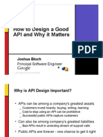 How to Design Good API and Why Does It Matter