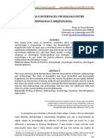 Historiografia e Interfaces: Um Diálogo Entre História, Antropologia e Arqueologia PDF