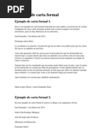 Carta Formal en Word (Ejemplo)  México  Educación 
