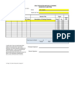 In-Service Form - Sample