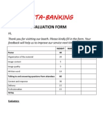 INSTA Evaluation Form