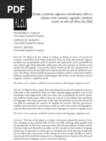 Ainda o contexto-algumas considerações sobre as