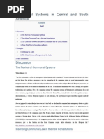 Communal Systems in Central and South America
