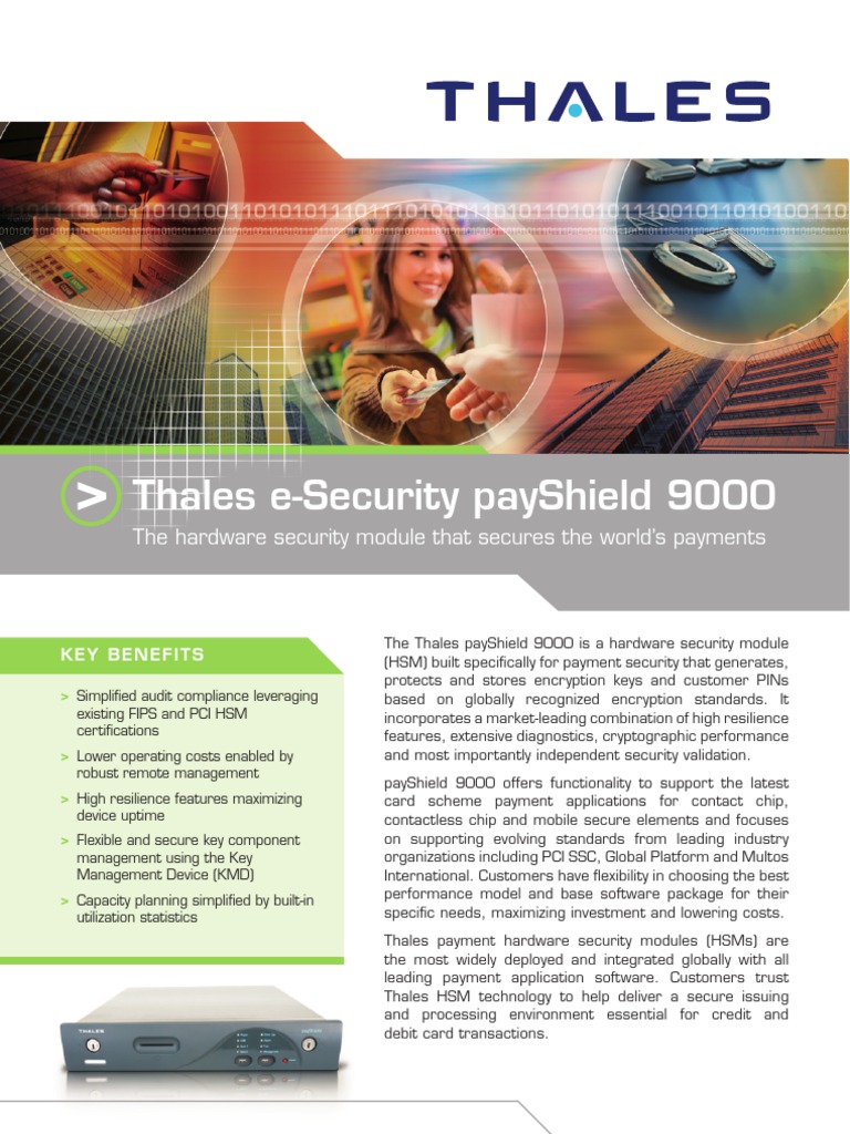 PayShield 9000 Ds | PDF | Payment Card Industry Data Security Standard ...