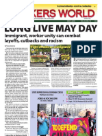 Long Live May Day: Immigrant, Worker Unity Can Combat Layoffs, Cutbacks and Racism