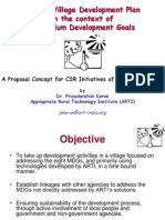 ARTI's Village Development Plan in The Context of Millennium Development Goals