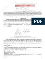 HMM-Based Speech Synthesis: Smita Chopde, Pushpa U. S