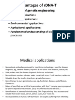 8. Adv n Disadv of rDNA Technology