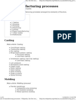 List Manufacturing Processes