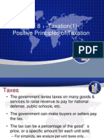 Topic 8 Taxation (1) - Positive Principles of Taxation