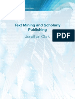 Text Mining and Scholarly Publishing: Jonathan Clark