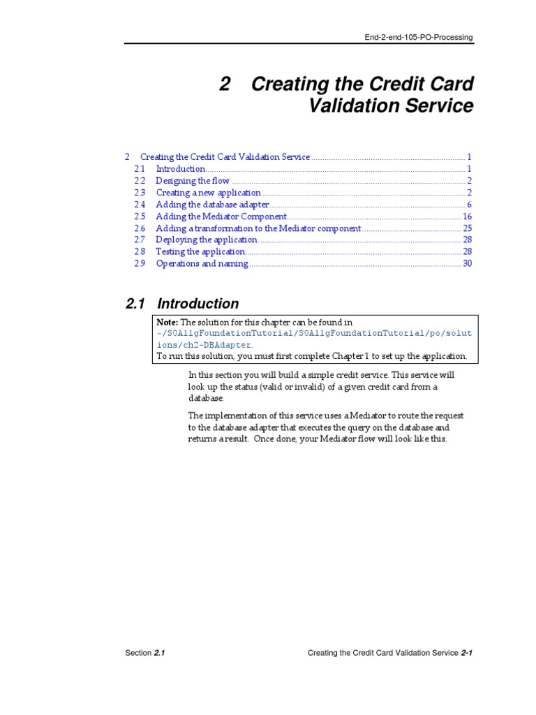 Creating Credit Card Validation Service | PDF | Xml Schema | Databases