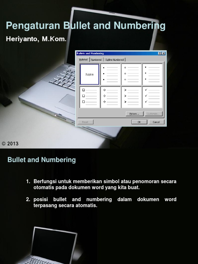 Pengaturan Bullet dan Numbering di Word | PDF
