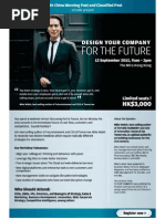 Design Your Company for the Future Workshop by Mike Walsh in Hong Kong 