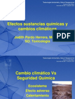 Efectos Sustancias Quimica y Cambio Climatico Dra. Judith Pardo h.