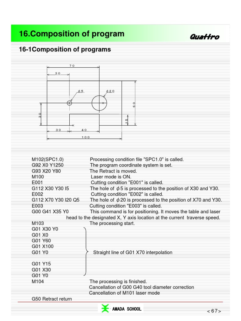 G Code Program | PDF | Rectangle | Angle