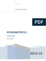 APPLYING REGRESSION USING E VIEWS (WITH COMMANDS)