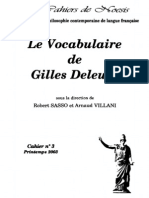 Villani-Sasso - Vocabulaire de Gilles Deleuze