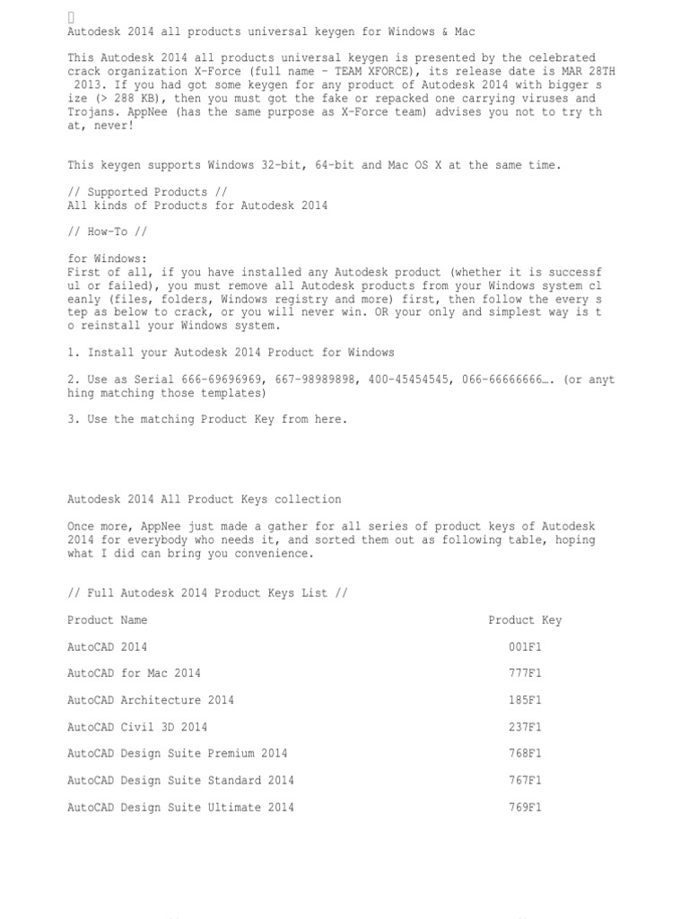 Keygen14 Txt Autodesk Auto Cad
