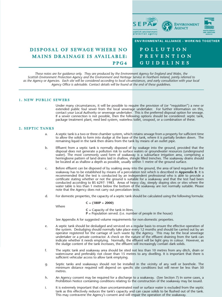 Disposal | PDF | Septic Tank | Sewage Treatment