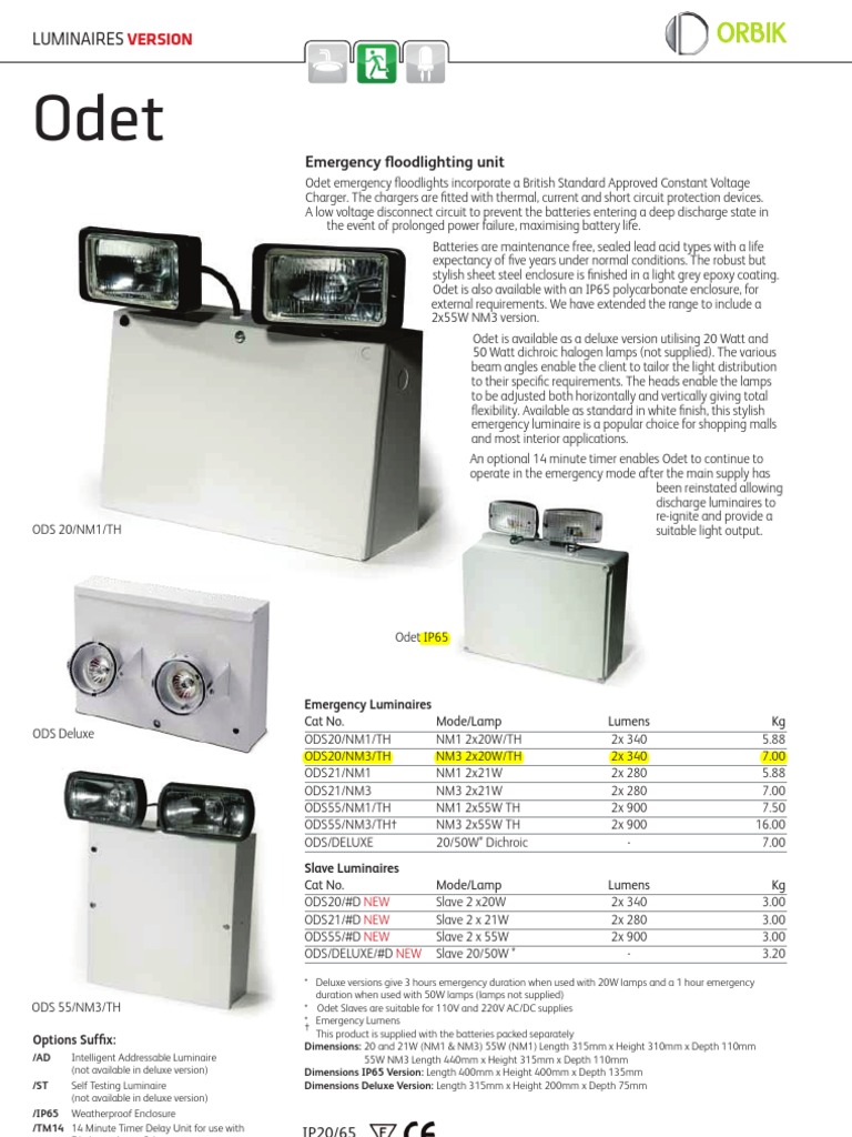 Emergency Light - Orbik | PDF | Battery Charger | Equipment