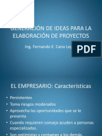 Generacion de Ideas Para Proyectos