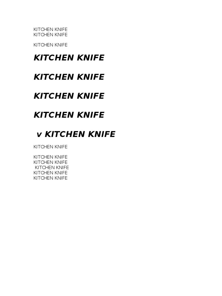 Essential Kitchen Knife Guide | PDF