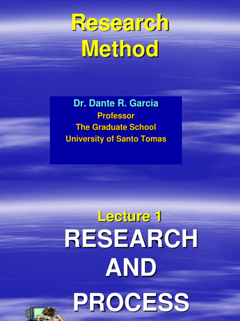 Research Method Lecture1 | PDF | Experiment | Theory