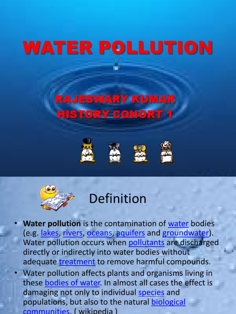 powerpoint presentation on water pollution pdf