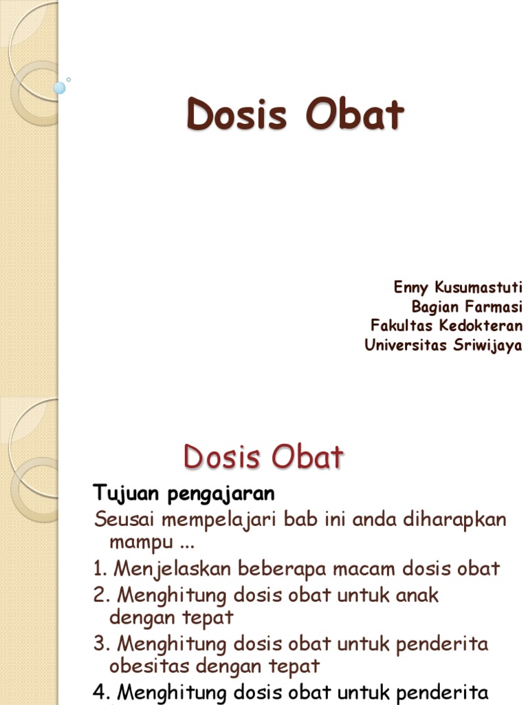 Dosis Obat New Bvmmmmmmmmmm