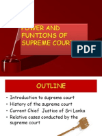 Power and Funtions of Supreme Court