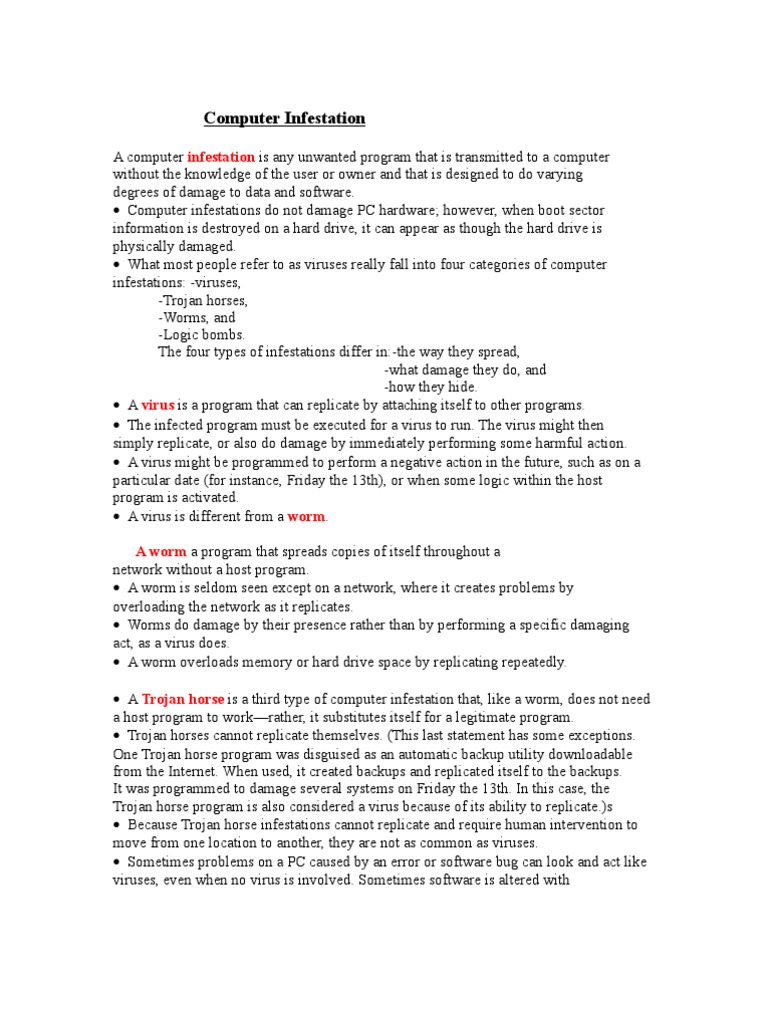 Computer Infestation | PDF | Computer Virus | Booting