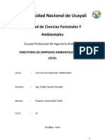 Directorio de Empresas Ambientales