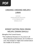 Undang-Undang Melayu Lama