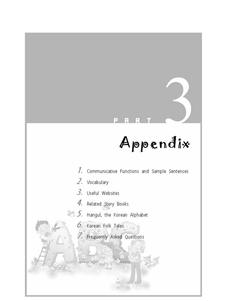 Grade 4 Part 3 Appendix | PDF