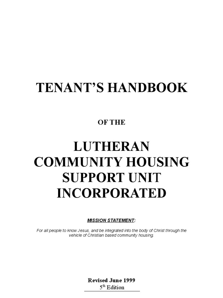 Tenants Handbook Leasehold Estate Mold