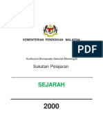 sukatan pelajaran SEJARAH