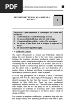Chapter 1: Preliminary Design Analysis & Design Process