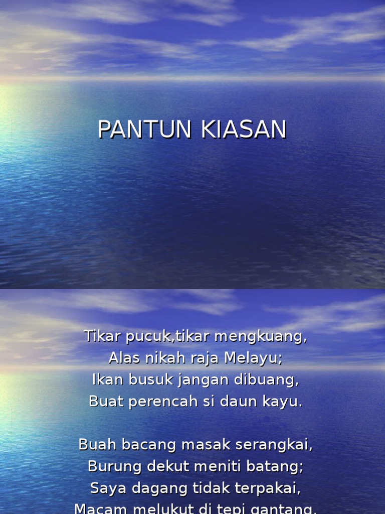 PANTUN KIASAN