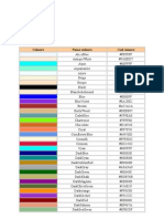 Culoare Nume Culoare Cod Culoare: Culori HTML