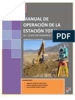 Manual de Operacion de Estacion Total