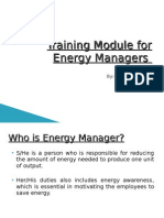 Training Module for Energy Managers