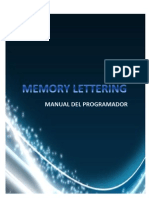 Memory Lettering - Manual Del Programador