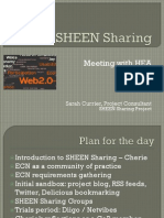 SHEEN Sharing Overview Slides: HEA Meeting, 9 June 2009