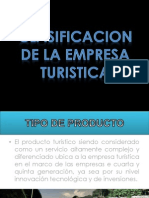 Clasificacion de La Empresa Turistica